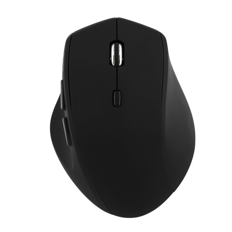DELTACO trådlös optisk mus, 6 knappar med scroll, 1600 DPI, svart
