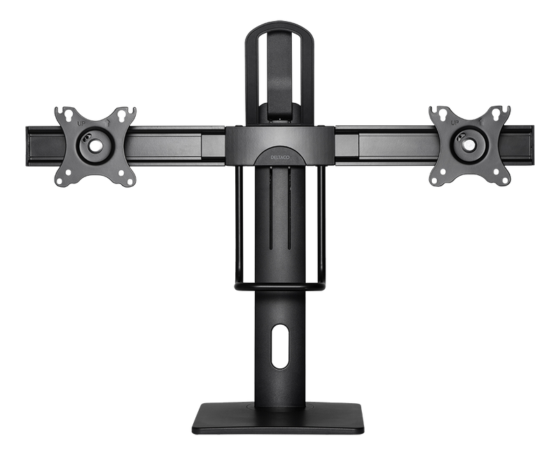 DELTACO Office Vertical Lift Dual Monitor Stand