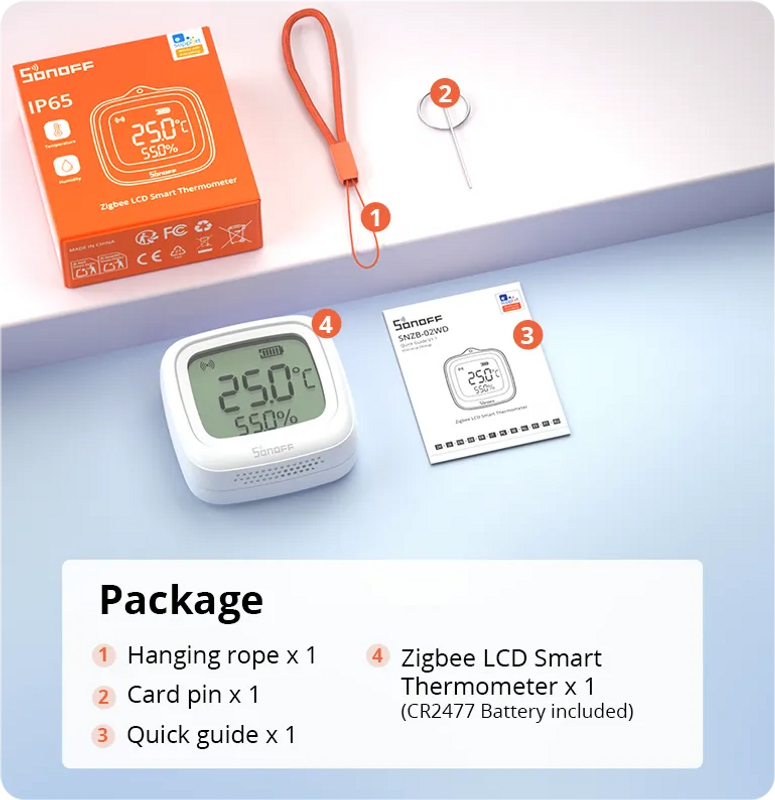 Zigbee LCD Smart Thermometer