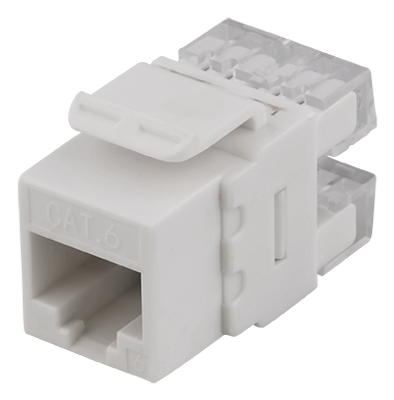 DELTACO UTP Cat6 Keystone kontaktdon, 180 grader, "Tool-free"