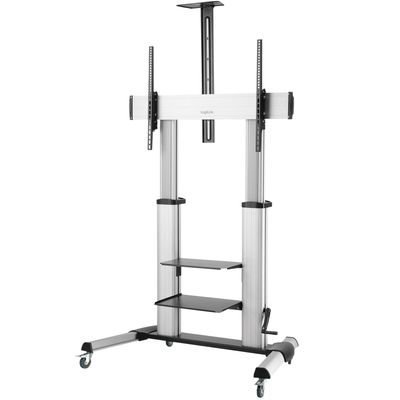Golvstativ med hjul TV 60-100" max 100kg Alu