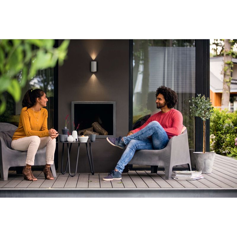 Buxus Vägglampa Inox 2x4,5W