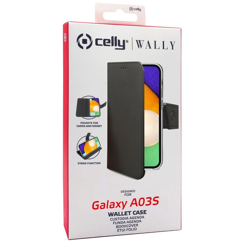 Wallet Case Galaxy A03s Svart
