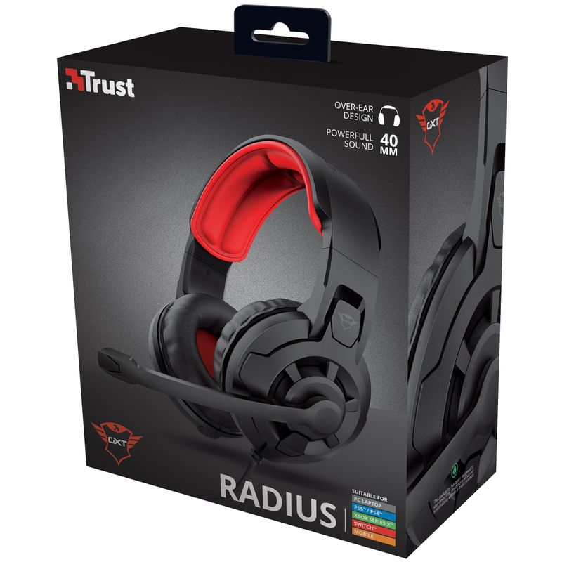 GXT 411 Radius Gaming Headset Svart