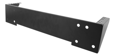 DELTACO 19" Vertikalt väggfäste, 2U, max 60kg, stålkonstruktion, svart