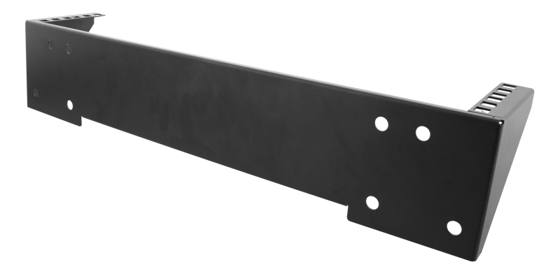 DELTACO 19" Vertikalt väggfäste, 2U, max 60kg, stålkonstruktion, svart