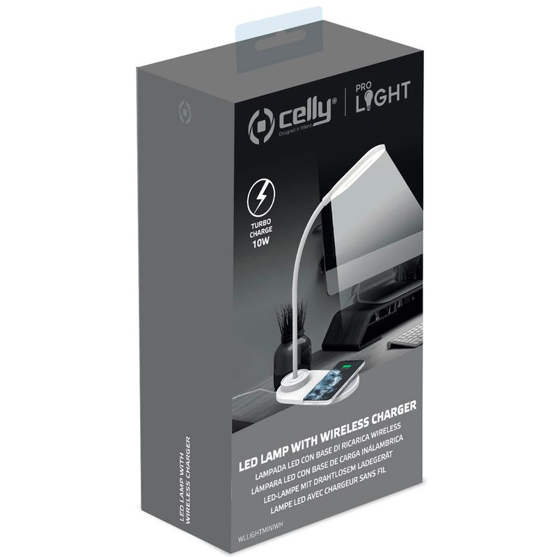 Skrivbordslampa med trådlös laddning 10W
