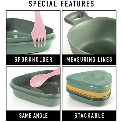 Outdoor MealKit 8pcs - Dusty Pink