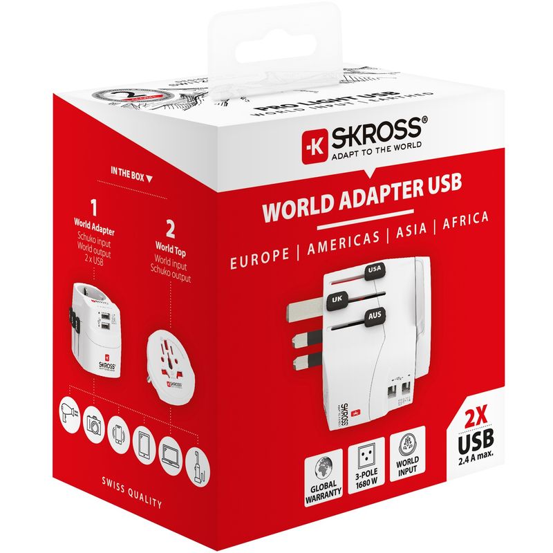 Pro Light World Adapter 2xUSB-A