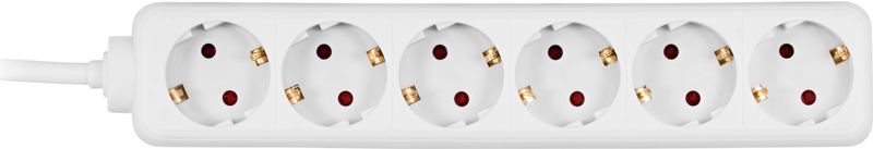 Grenuttag 1,5m 6xCEE 7/4 1xCEE 7/7, vit
