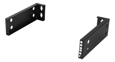 DELTACO 10”-19” väggstativ med justerbar bredd, 2U, 15kg last