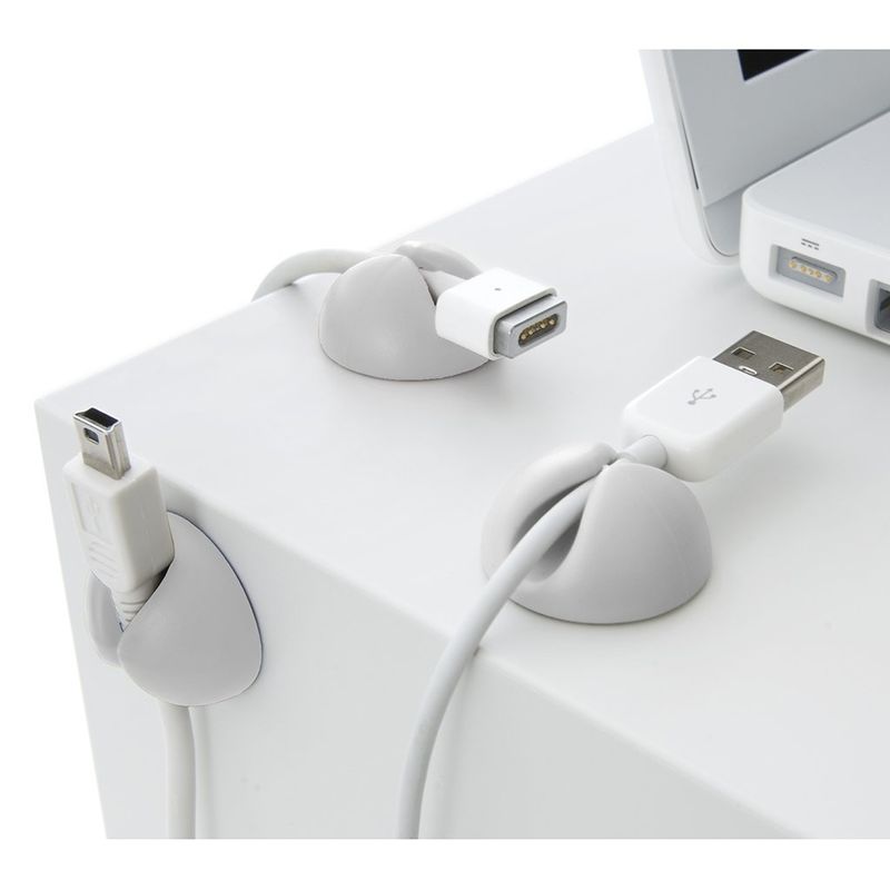 Bluelounge CableDrop - Självhäftande hållare för sladdar  6-pack