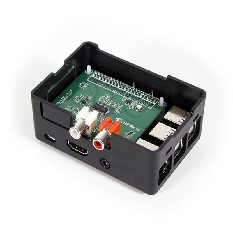 HiFiBerry Case for DAC+/Digi+/AMP+ Black (RPI 3B+)