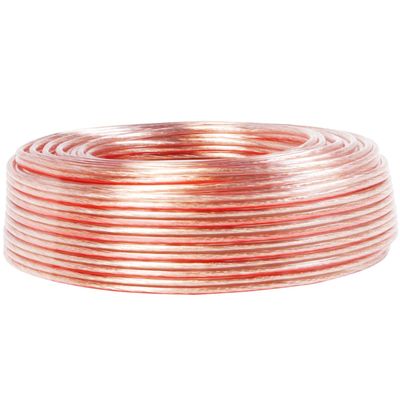 Högtalarkabel 2x1,5 100m Transparent