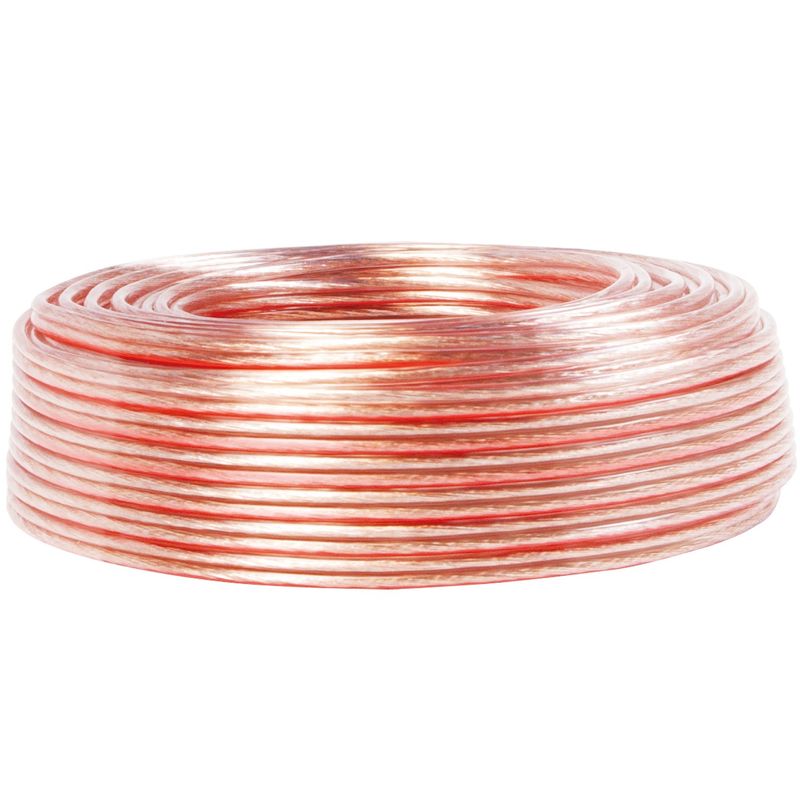 Högtalarkabel 2x1,5 100m Transparent