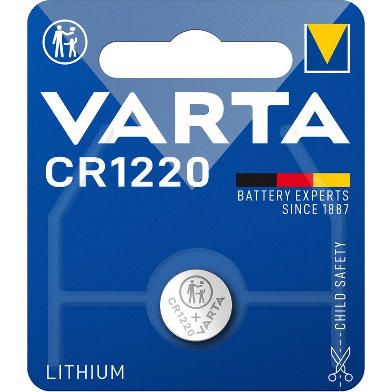 CR1220 3V Lithium Button Cell Battery, 1-pack