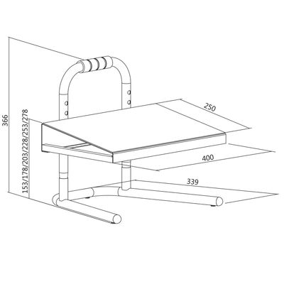 Fotstöd - Justerbart