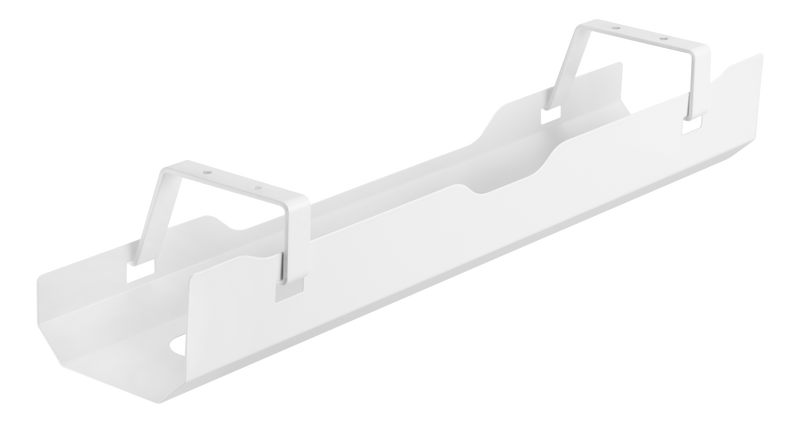 DELTACO Office, Under-desk cable management tray, steel, 600x135x108mm