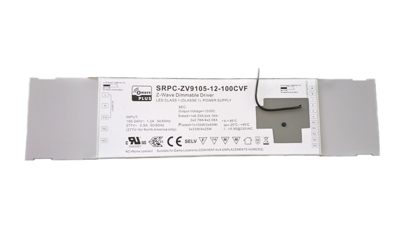 Drivdon Z-wave 4 kanaler 12V 100W 8A - Dimbar - Constant Voltage