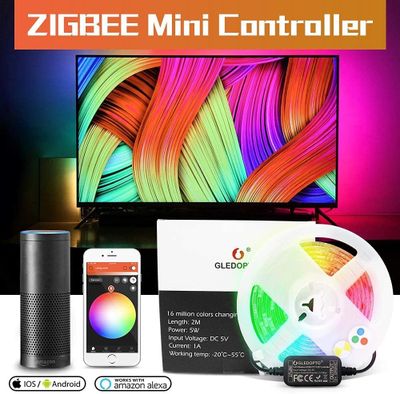 FYND Ljusslinga för utomhusbruk - RGB-CCT - 2m - ZigBee - Gledopto