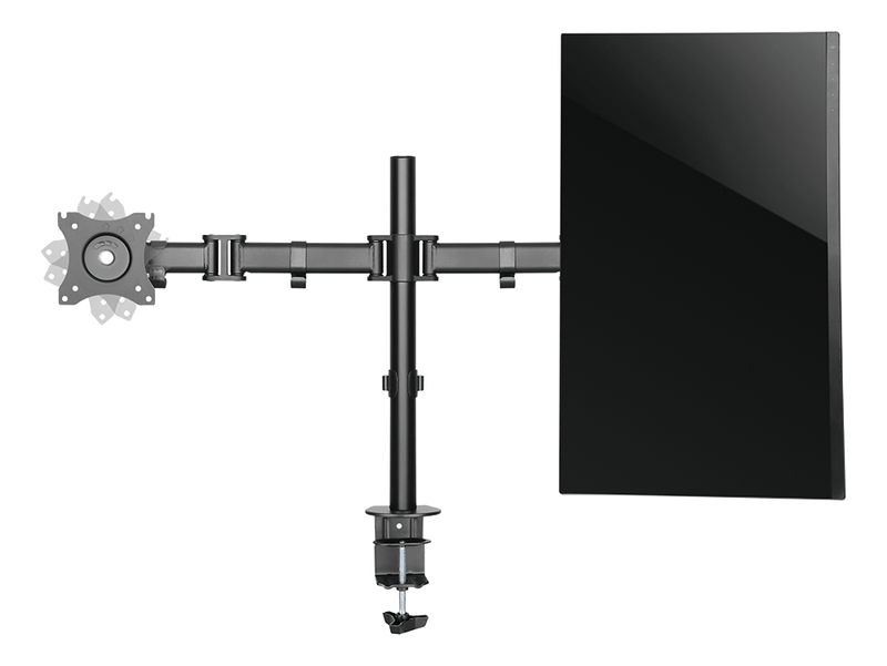 DELTACO Office, Dual desk, 13"-27", 8kg, 75x75-100x100