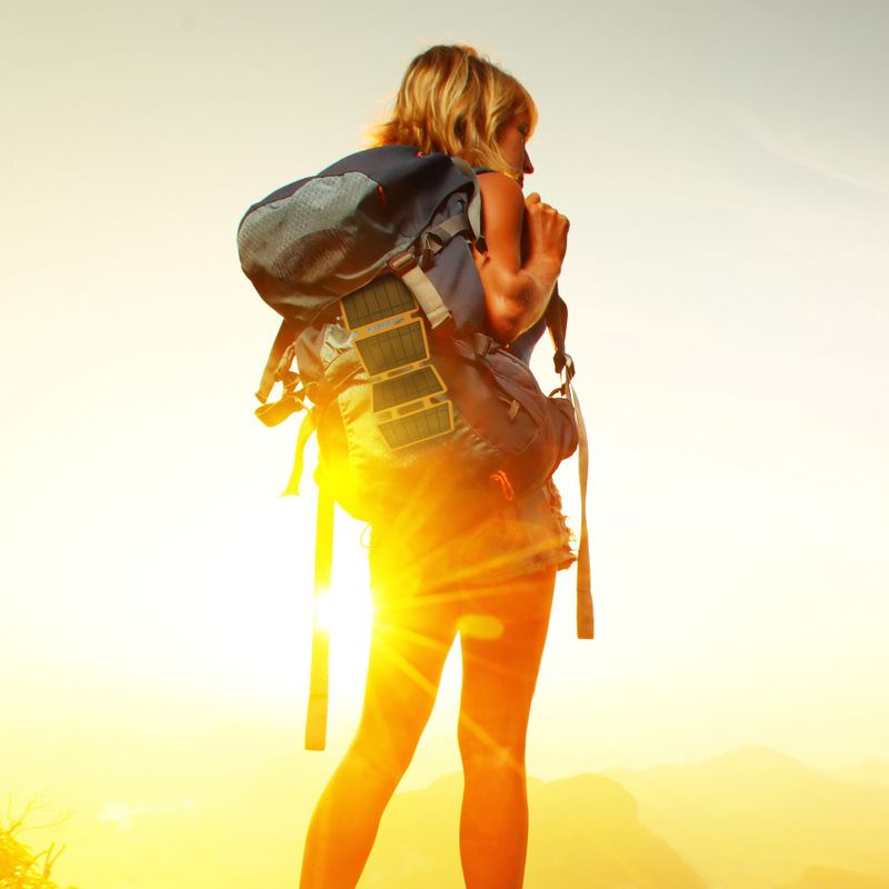 Portabel solcellsladdare 10W IP67