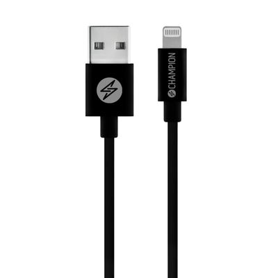 Ladd&Synk kabel Lightning 2m Svart