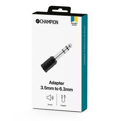 Adapter 3,5mm hona till 6,3mm hane