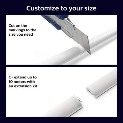 Flerfärgad Ljusslinga 2m - Hue Gradient Lightstrip Base