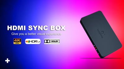 Plug & Play HDMI Sync Box med LED till TV