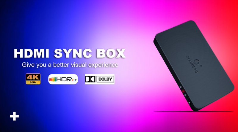 Plug & Play HDMI Sync Box med LED till TV