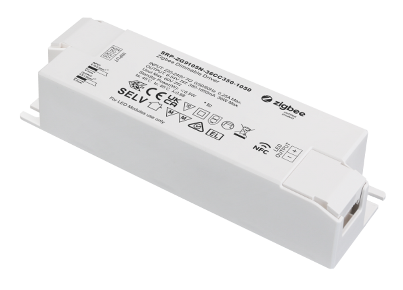 NFC Dimbar 36W LED-Drivdon med ZigBee Kontroll