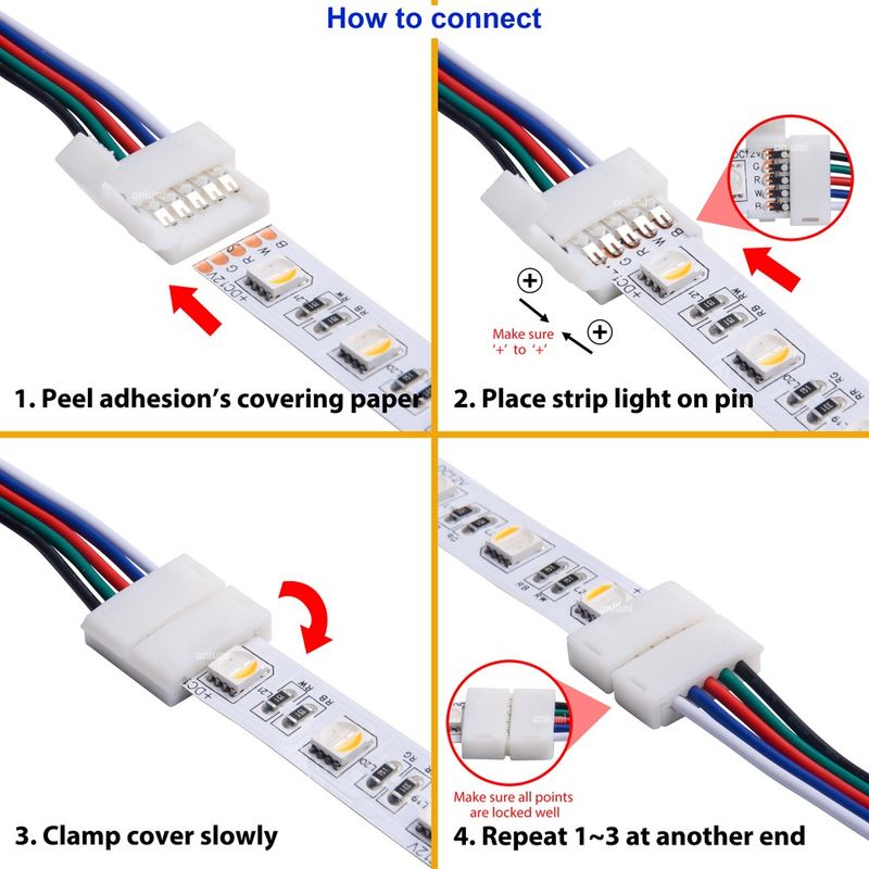 LED-Skarv - 12mm - 5-pin RGBW - IP20