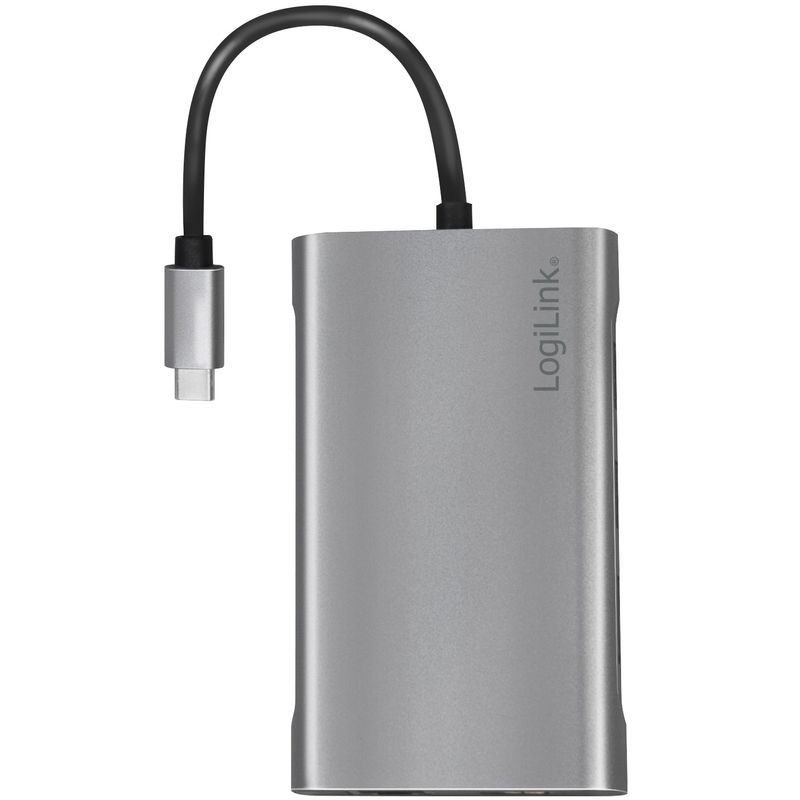 USB-C-docka 10-i-1 HDMI/VGA/RJ45/SD m.m. 100W