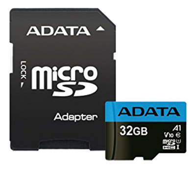 ADATA microSDHC - 32GB - UHS-I Class 10 A1 ink adapter