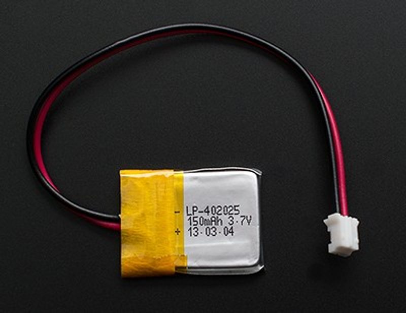 Lithium Ion Polymer Battery - 3.7v 150mAh