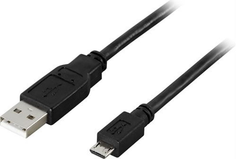 USB 2.0 cable Type A male - Type Micro B male, 0.25m Black