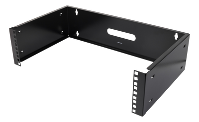 DELTACO 19" väggfäste, 3U, max 25kg, stålkonstruktion, svart