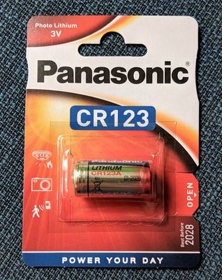 Lithium Battery 3V CR123A