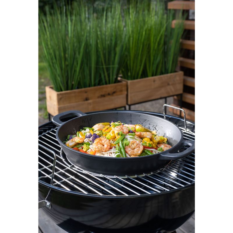 Wokpanna i gjutjärn Multigrill 30 cm