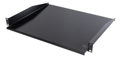 DELTACO, 19" fast hylla, 1U, 381mm djup, max 8kg