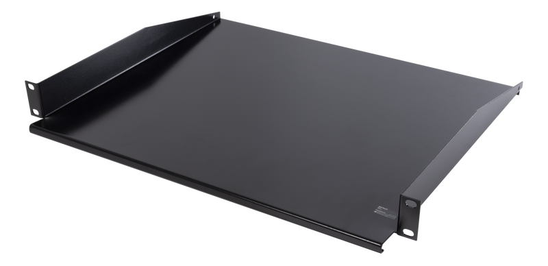 DELTACO, 19" fast shelf, 1U, 381mm depth, max 8kg.