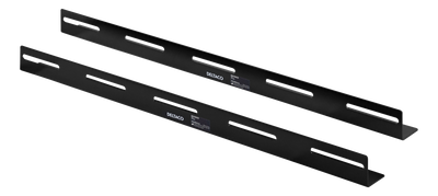 DELTACO L-stödskenor, 2-pack, 550mm, för 600x800 djupa skåp