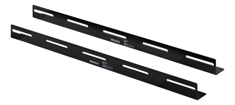 DELTACO L-brackets, 2-pack, 550mm, for 600x800 deep cabinets