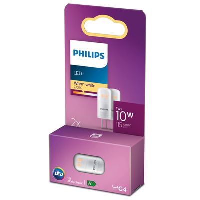 2-pack LED G4 Kapsel 10V 12W 115lm