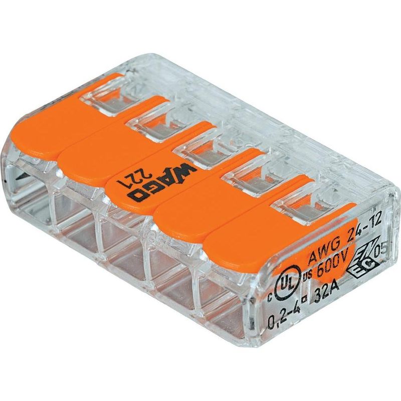Connection clamp Wago 221 - 5 connections