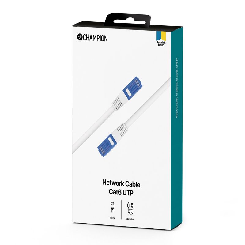 Nätverkskabel CAT6 UTP 3.0m