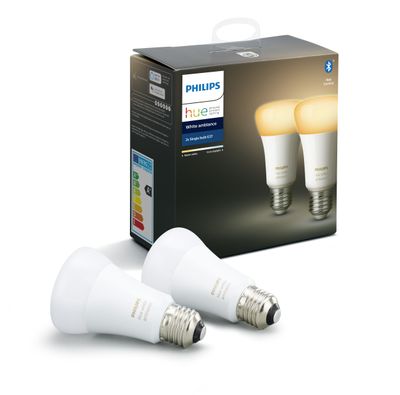 Hue White Ambiance 8W A60 E27 2 Pack