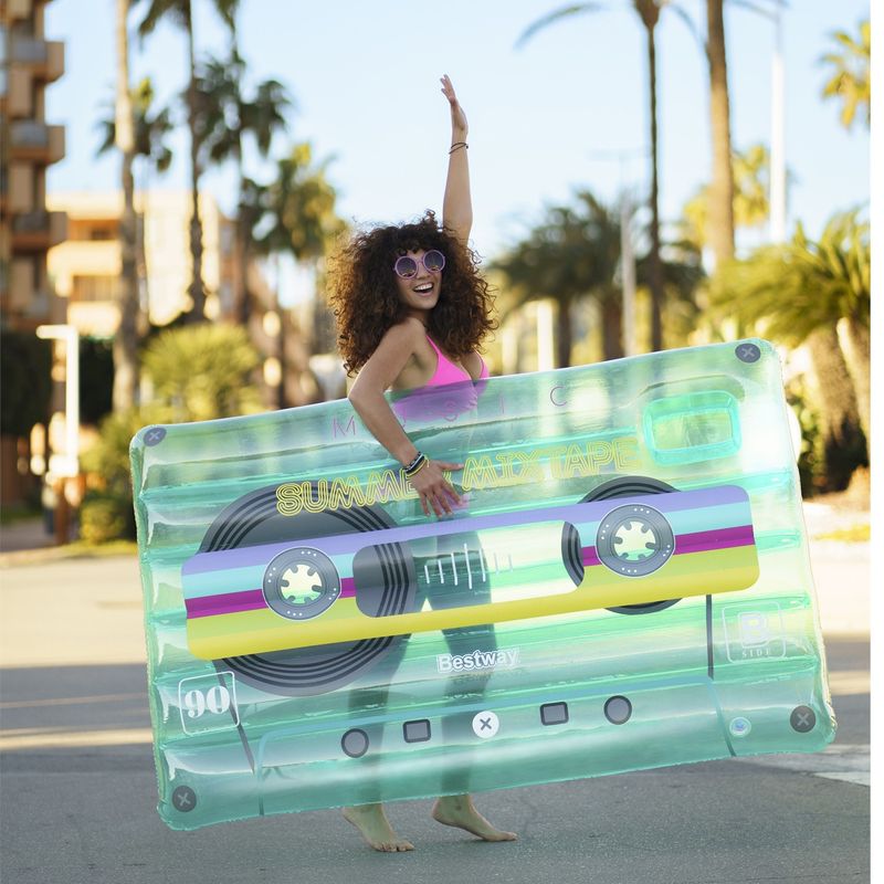 Air mattress 1.74m x 1.17m Retro Beats