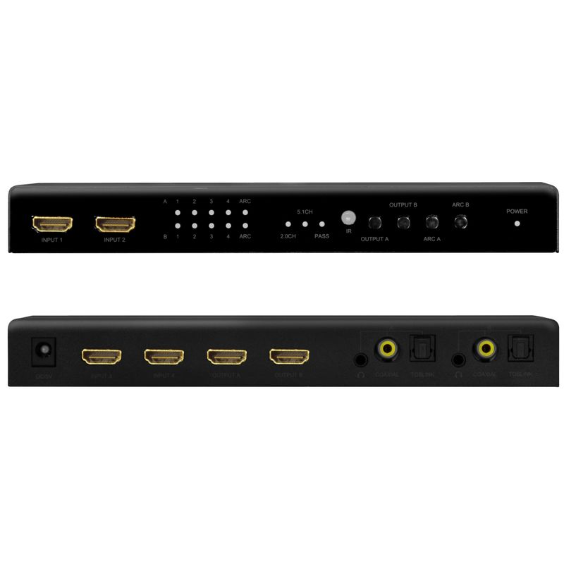 HDMI Matrix-switch 4K/60Hz ARC HDCP HDR CEC
